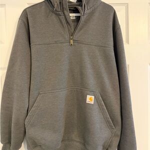 Carhartt Men's Charcoal Zip-Up Sweater
